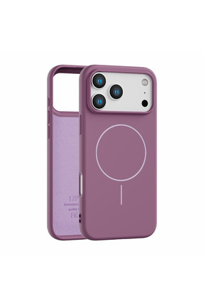 Vissona iPhone 17 Pro Uyumlu İçi Kadife Magsafe Wireless Şarz Özellikli Gül K...