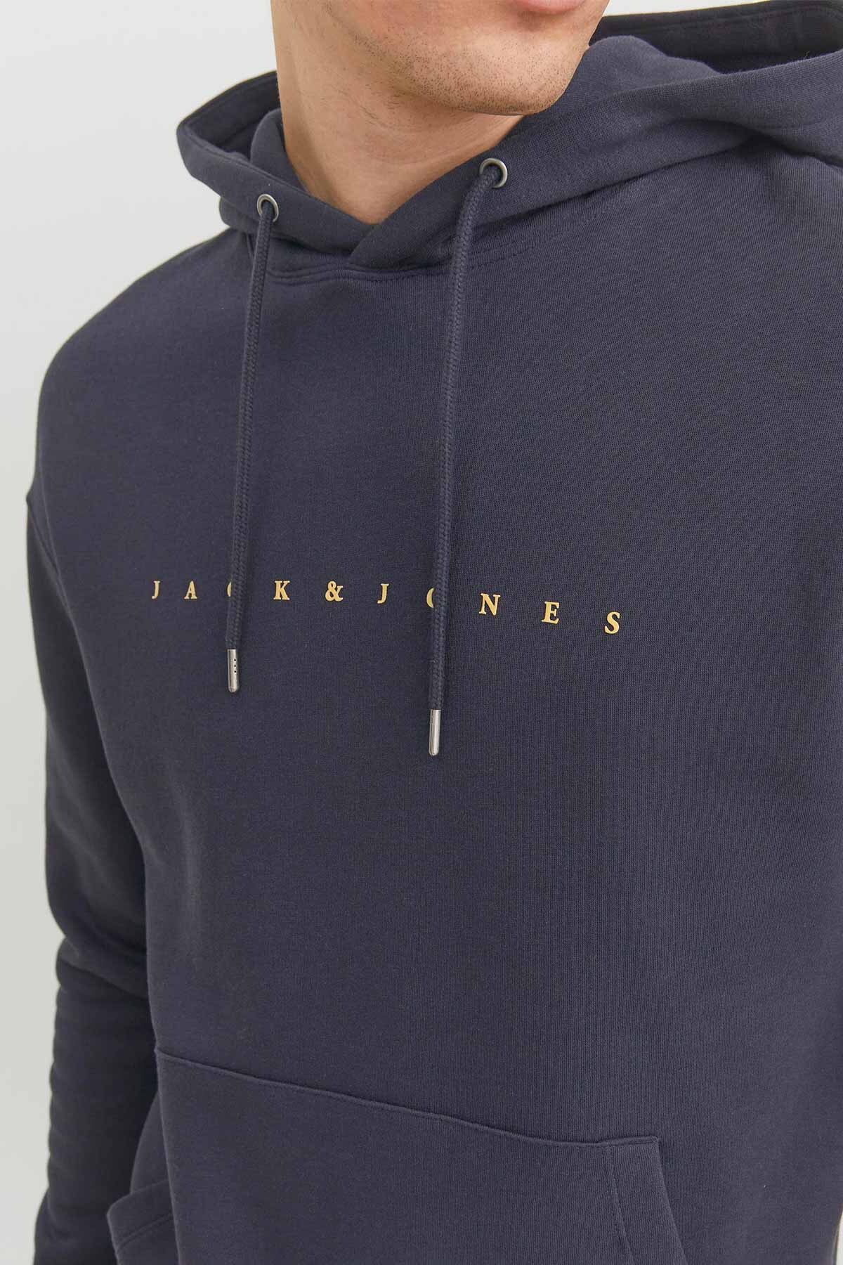 سویشرت مردانه طرح دار آستین استاندارد | جک اند جونز Jack & Jones 12233972 - BS - تصویر 4