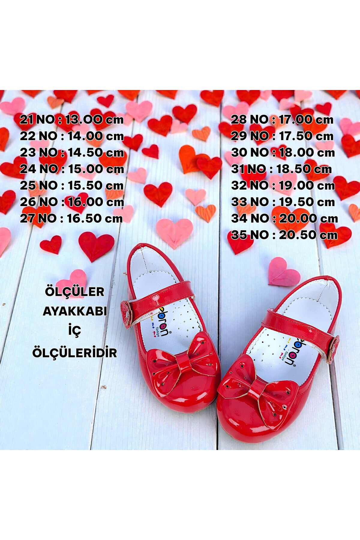 BEEBRON Ortopedik Kız Babet Bebek ve Çocuk Ayakkabısı Rugan Kırmızı Yf2502 fotoğrafı 5 (önizleme)