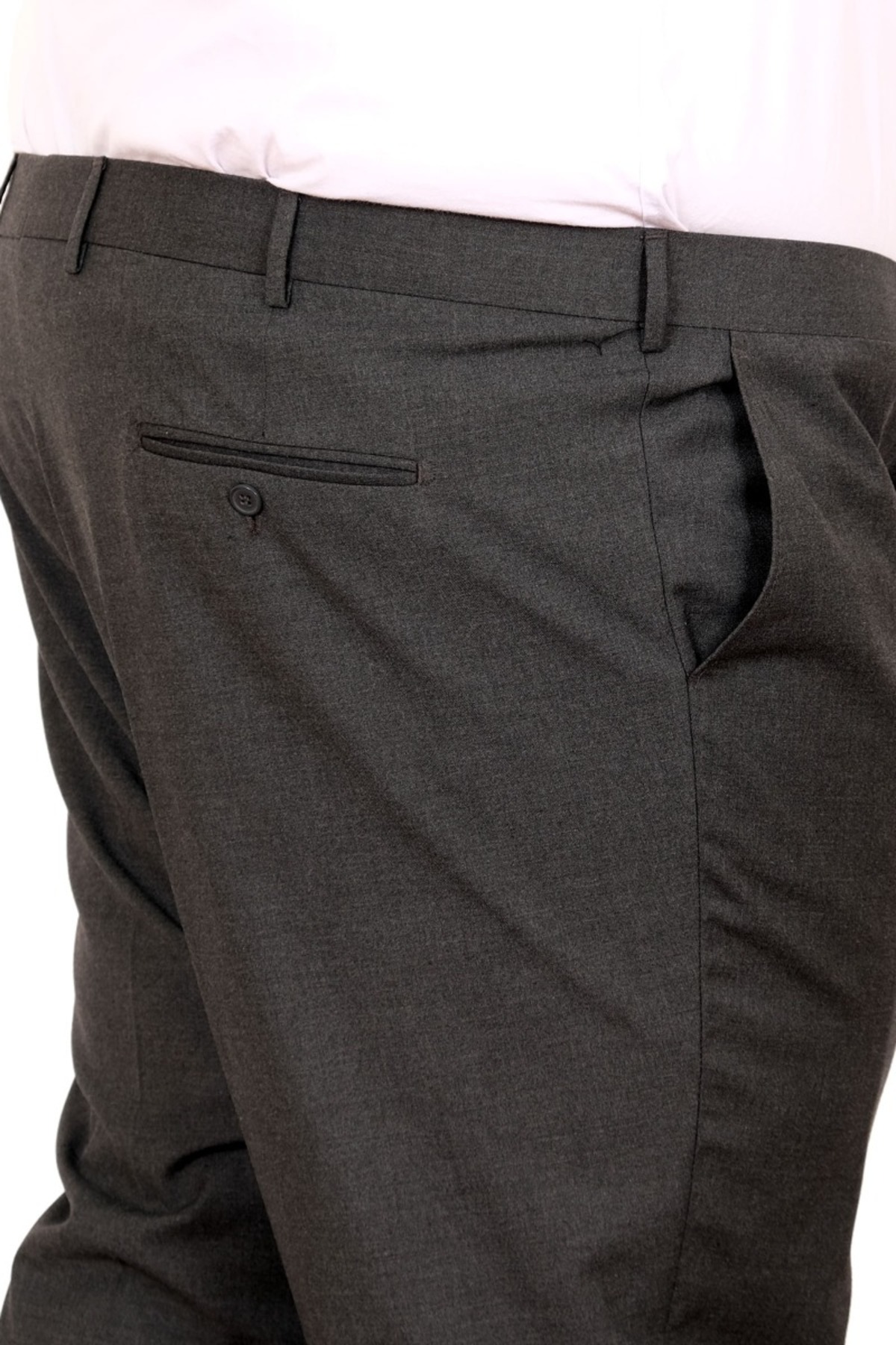 ModeXL Mode XL Buyuk Beden Erkek Kumaş Pantolon Superior 21024 Antrasit görsel 4