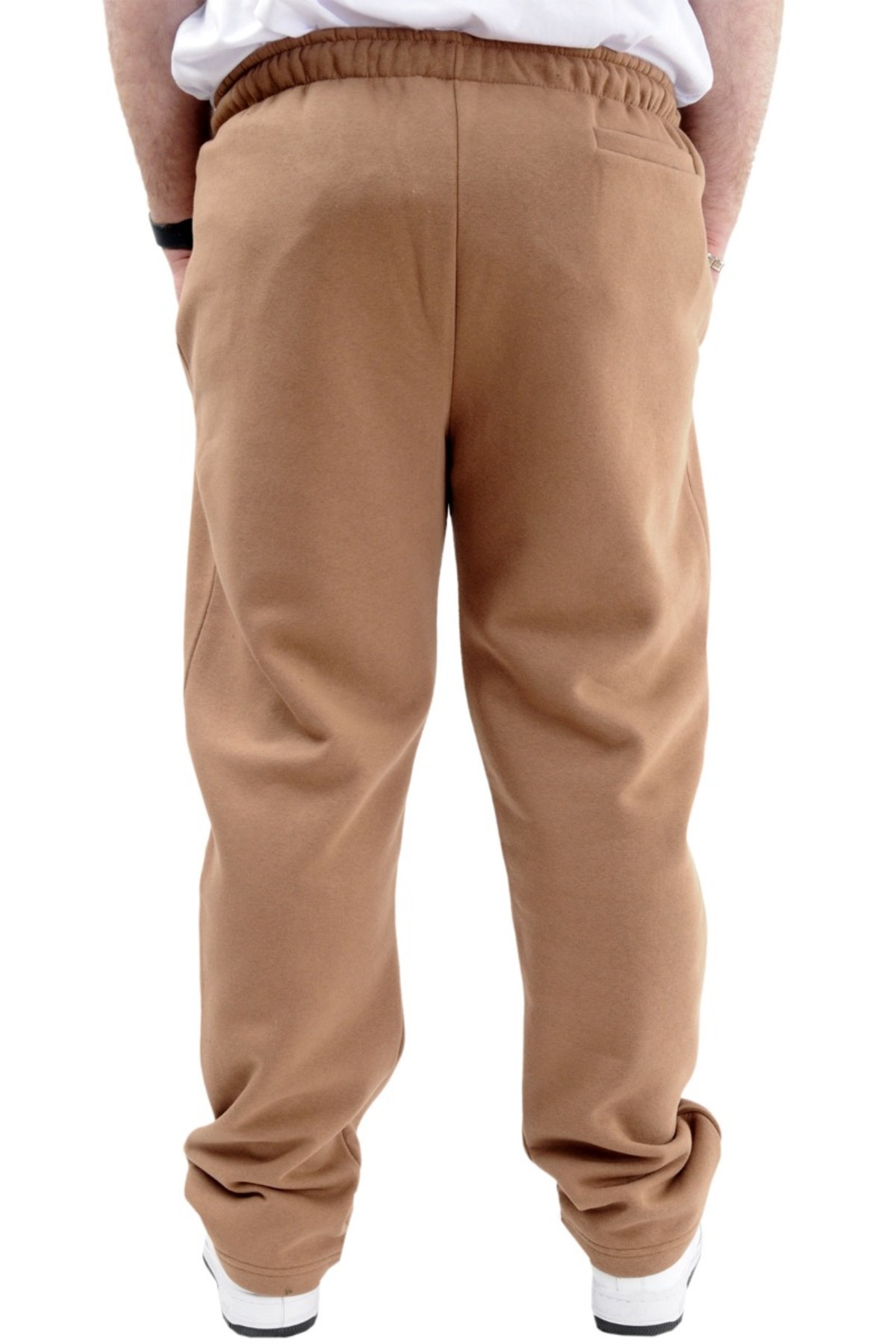 ModeXL Mode XL Büyük Beden Erkek Eşofman Altı Classic 3 İp 11103 Sütlü Kahve görsel 8