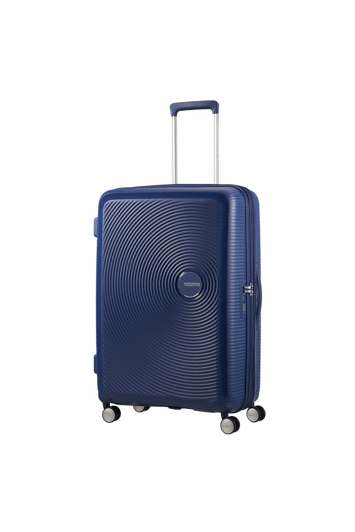 Navy Blue Soundbox - Gusseted 77cm Large Rigid Suitcase