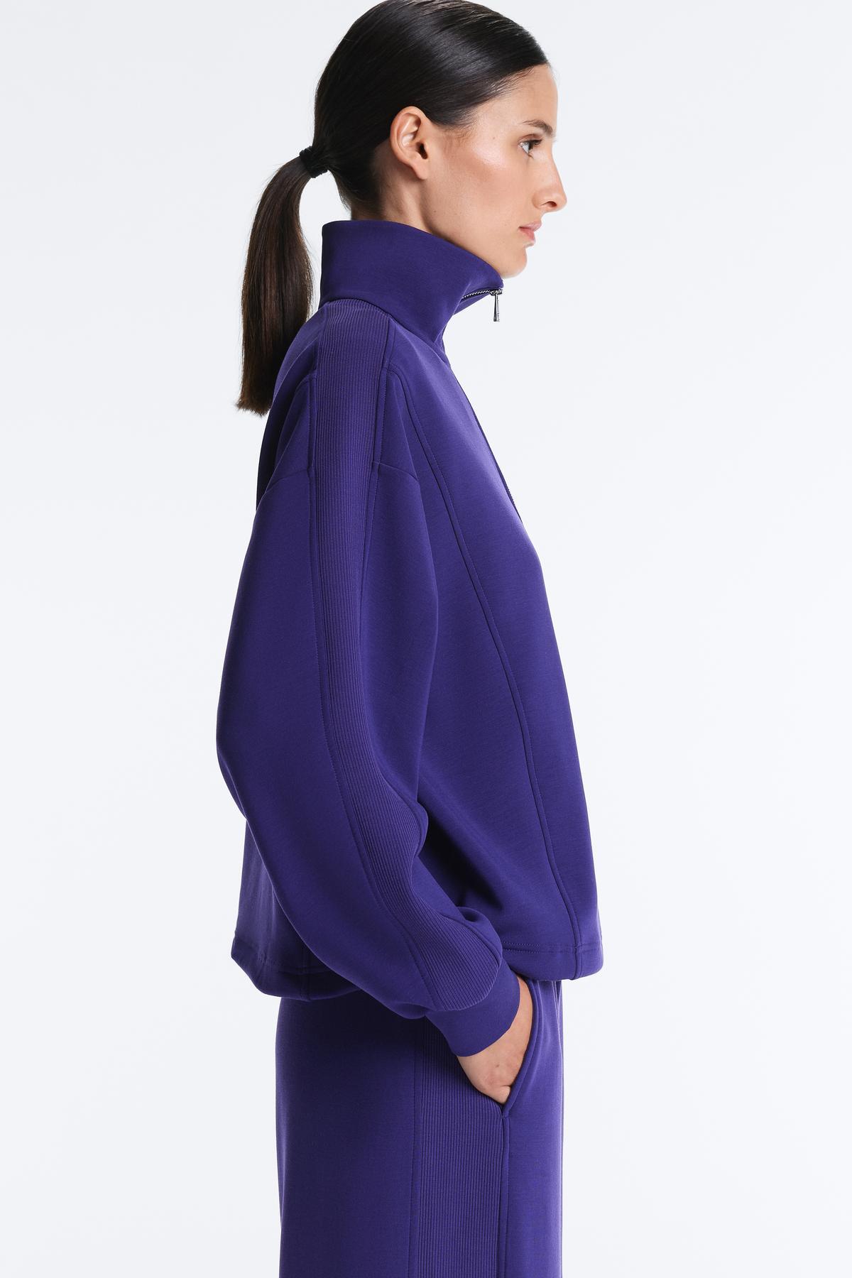 Oysho  Brushed modal içeren yarım fermuarlı sweatshirt - Görsel 5