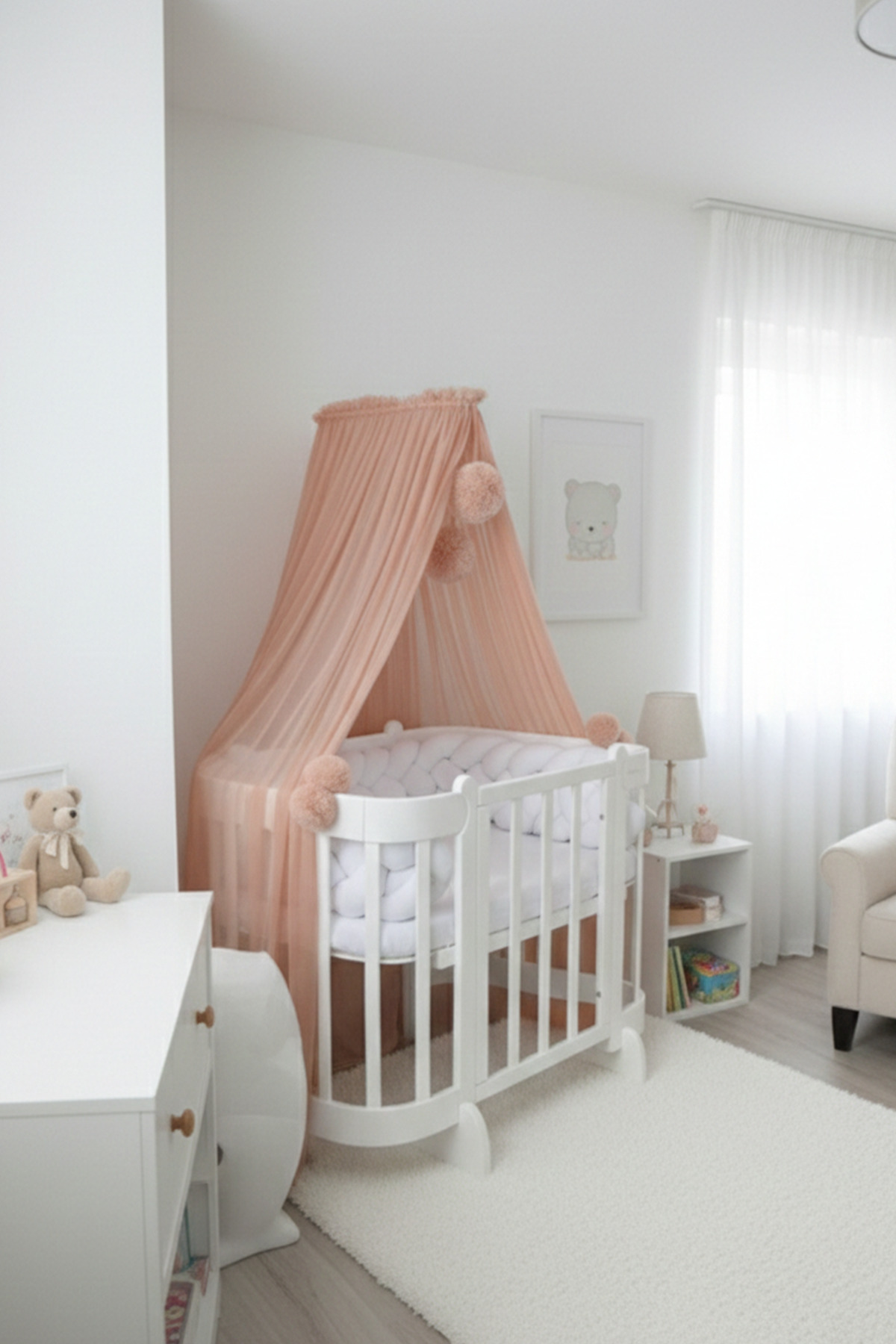 Kiddy Happy Somon Beşik Cibinliği Ve Cibinlik Aparatı fotoğrafı 4 (önizleme)