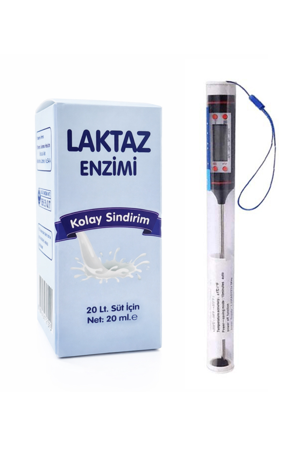 Doğadan Bizim Laktaz Enzimi 20 ml + Gıda Termometresi - Fiyatı