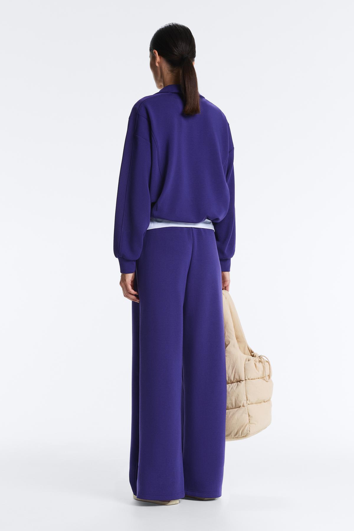 Oysho  Brushed modal içeren yarım fermuarlı sweatshirt - Görsel 7