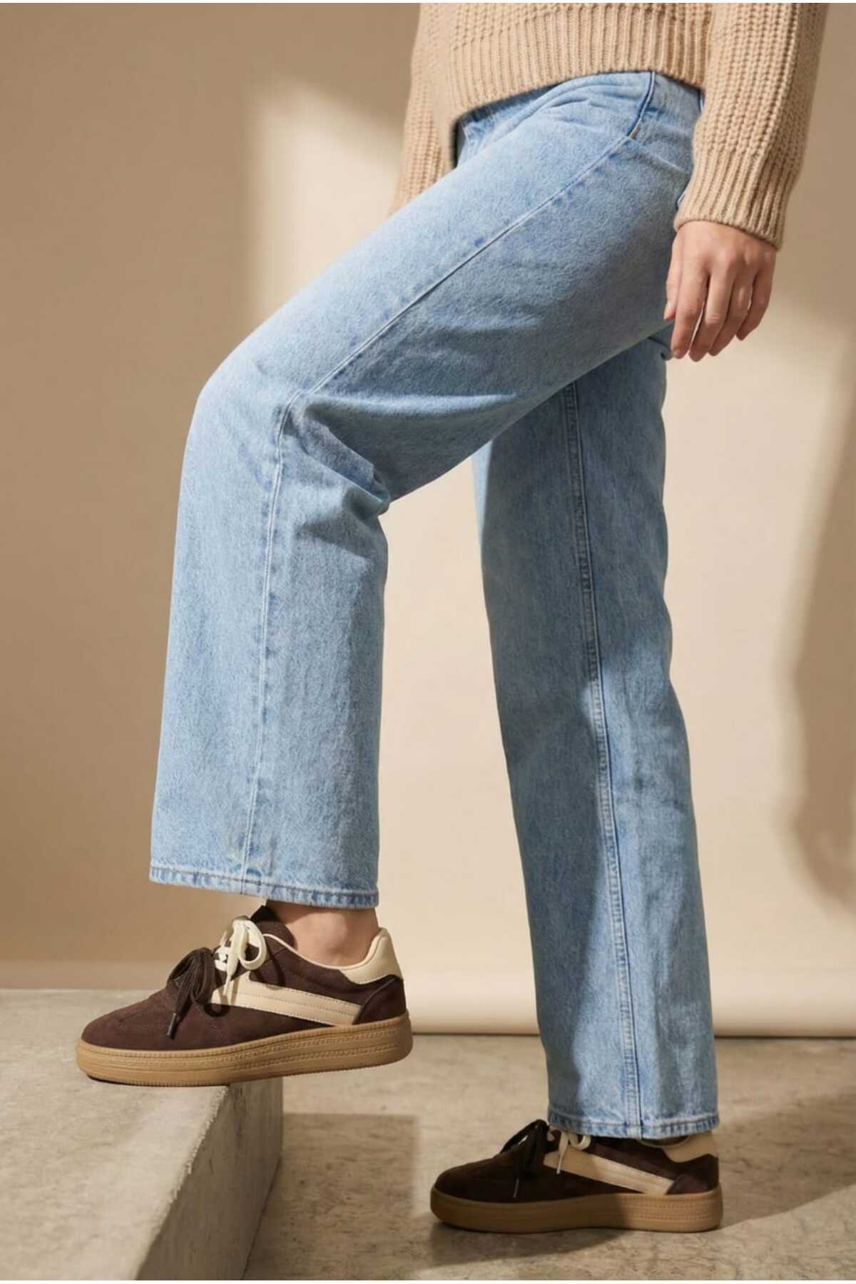 HİGHRUN  Çift Bağcıklı Kadın Sneaker - Görsel 6