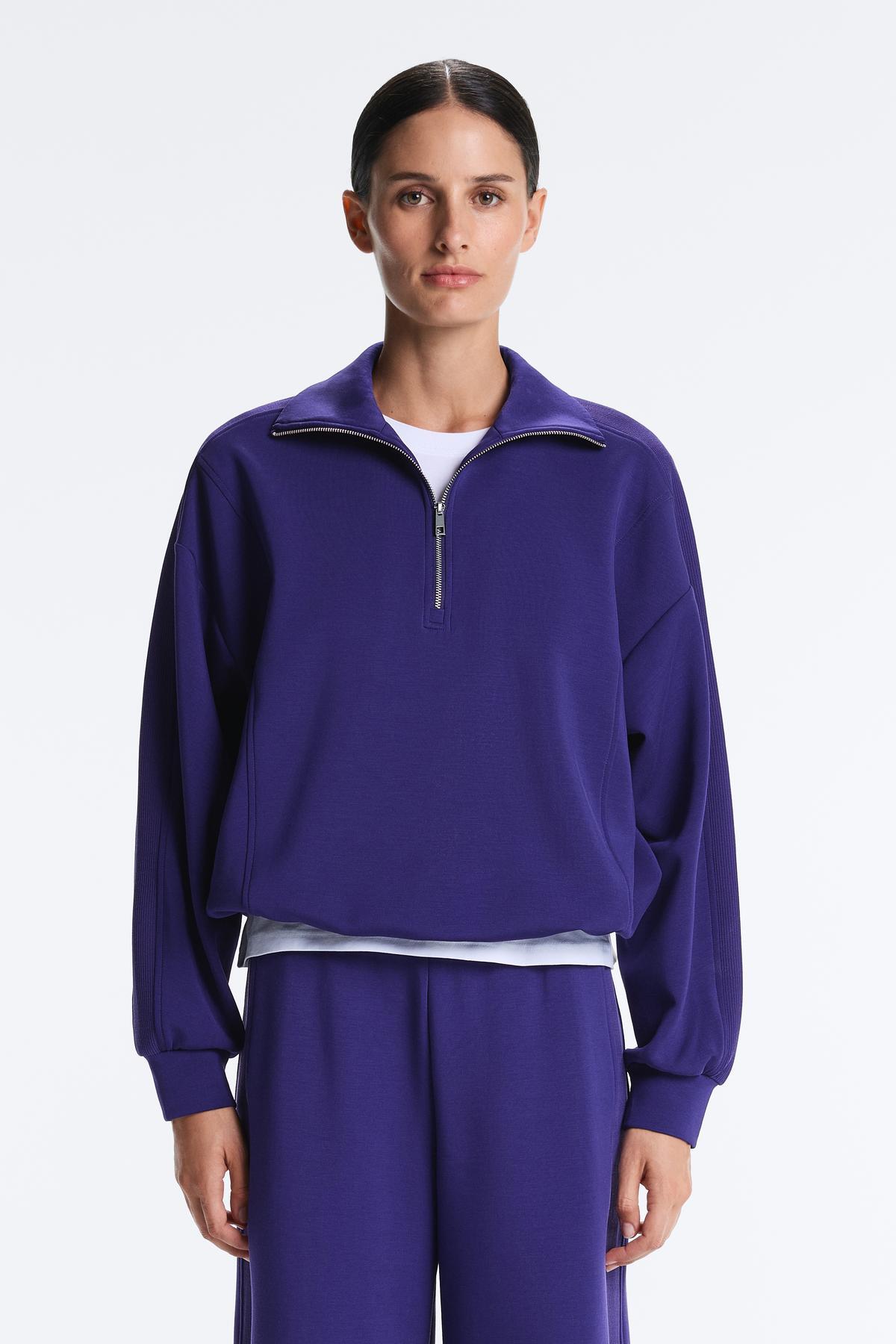 Oysho  Brushed modal içeren yarım fermuarlı sweatshirt