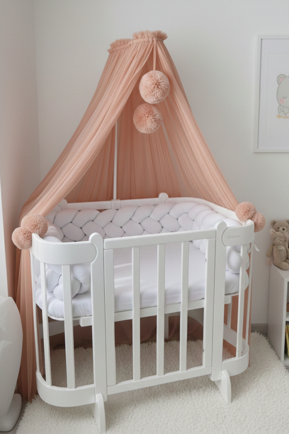 Kiddy Happy Somon Beşik Cibinliği Ve Cibinlik Aparatı fotoğrafı 3 (önizleme)