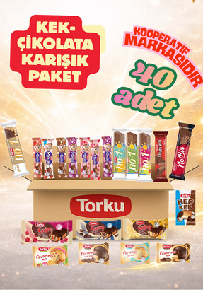 Torku Kek-Çikolata Karışık Paket 40 adet