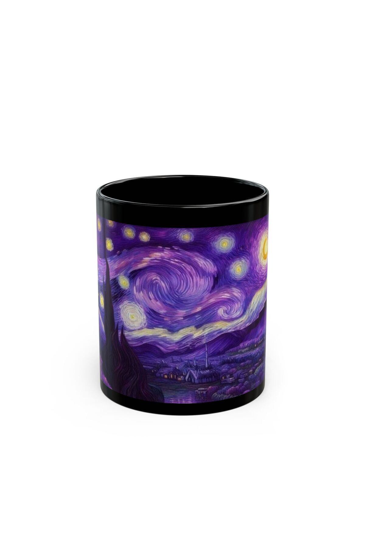 FALAVİ  Mor Yıldızlı Gece Kupa Vincent Van Gogh The Starry Night - Görsel 5
