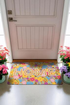 Cotto Home CocoJoy PJ007A Home Çiçek Desenli Kalın Kaymaz Taban Nem Alıcı Şık...