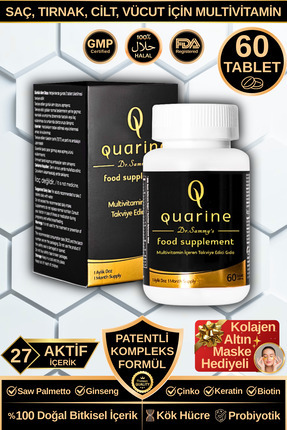 Dr.Sammy's Saç & Tırnak Vitamini - 27 Aktif Bitkisel Kök Hücre Multivitamin T...