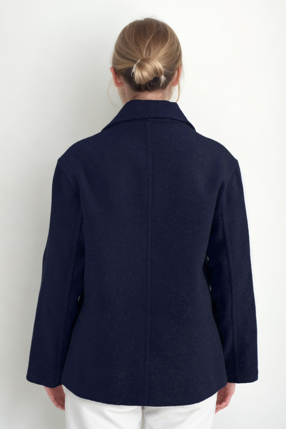 Vitrin  Düğmeli Kısa Kaşe Kaban - Görsel 6