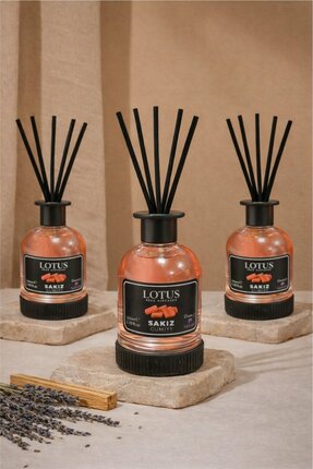 PROMOSYONİK Sakız Bambu Çubuklu Oda Kokusu 100 Ml Reed Diffuser 3 ADET