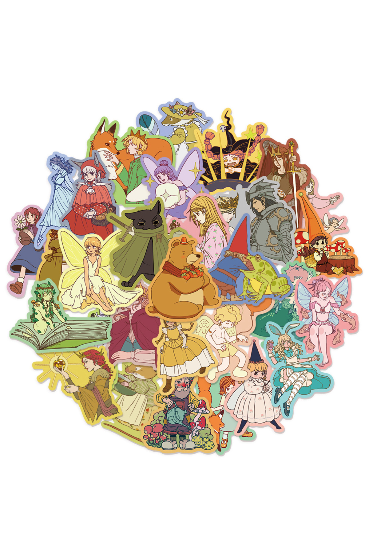 Choice Fairy Tales 30PCS Fairy Tale Fun Graffiti Stickers DIY Handbooks ...