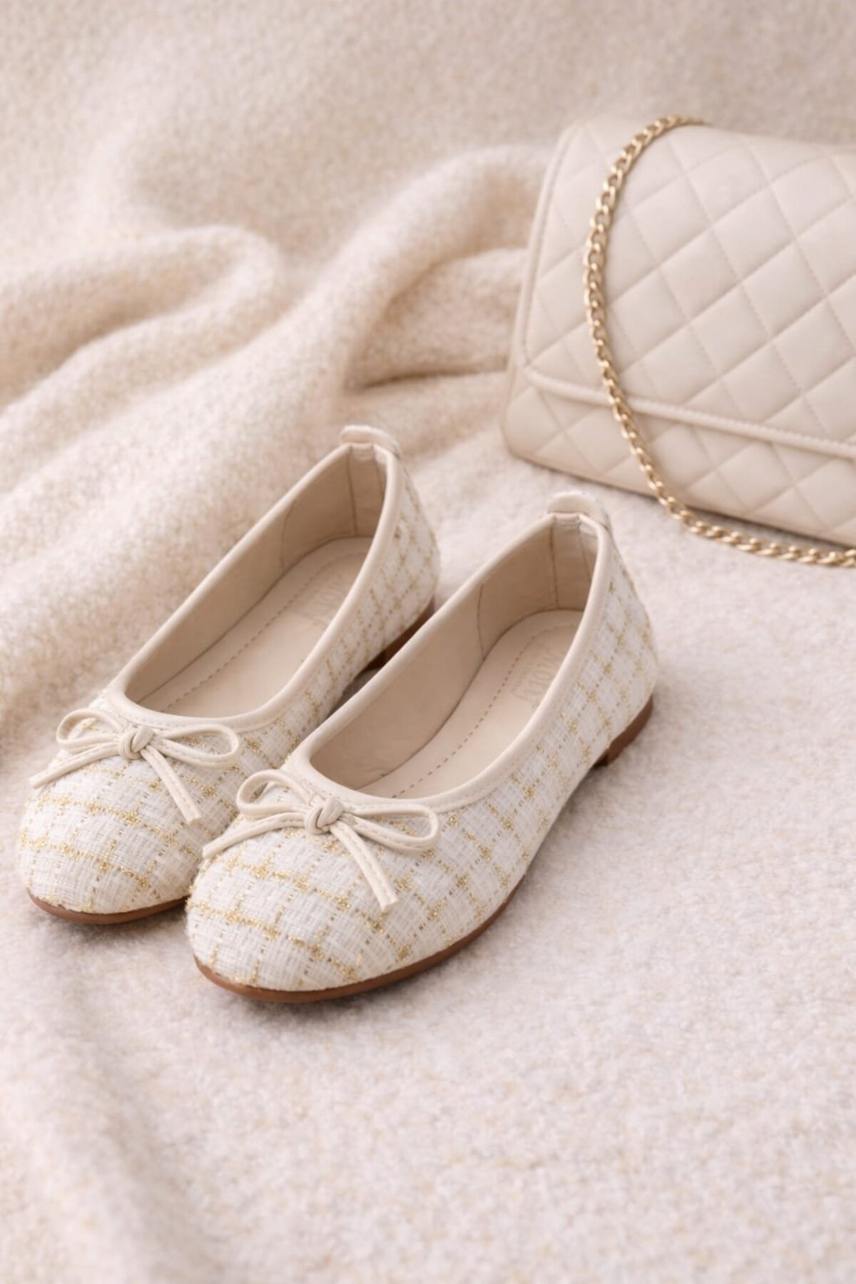 Slipcat  Tüvit Kumaş Mary Jane Babet Şık Tokalı Ortopedik Taban Günlük Ayakkabı - Görsel 6