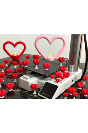 Silva Co Mini Kalp Heykelleri 2'li Set