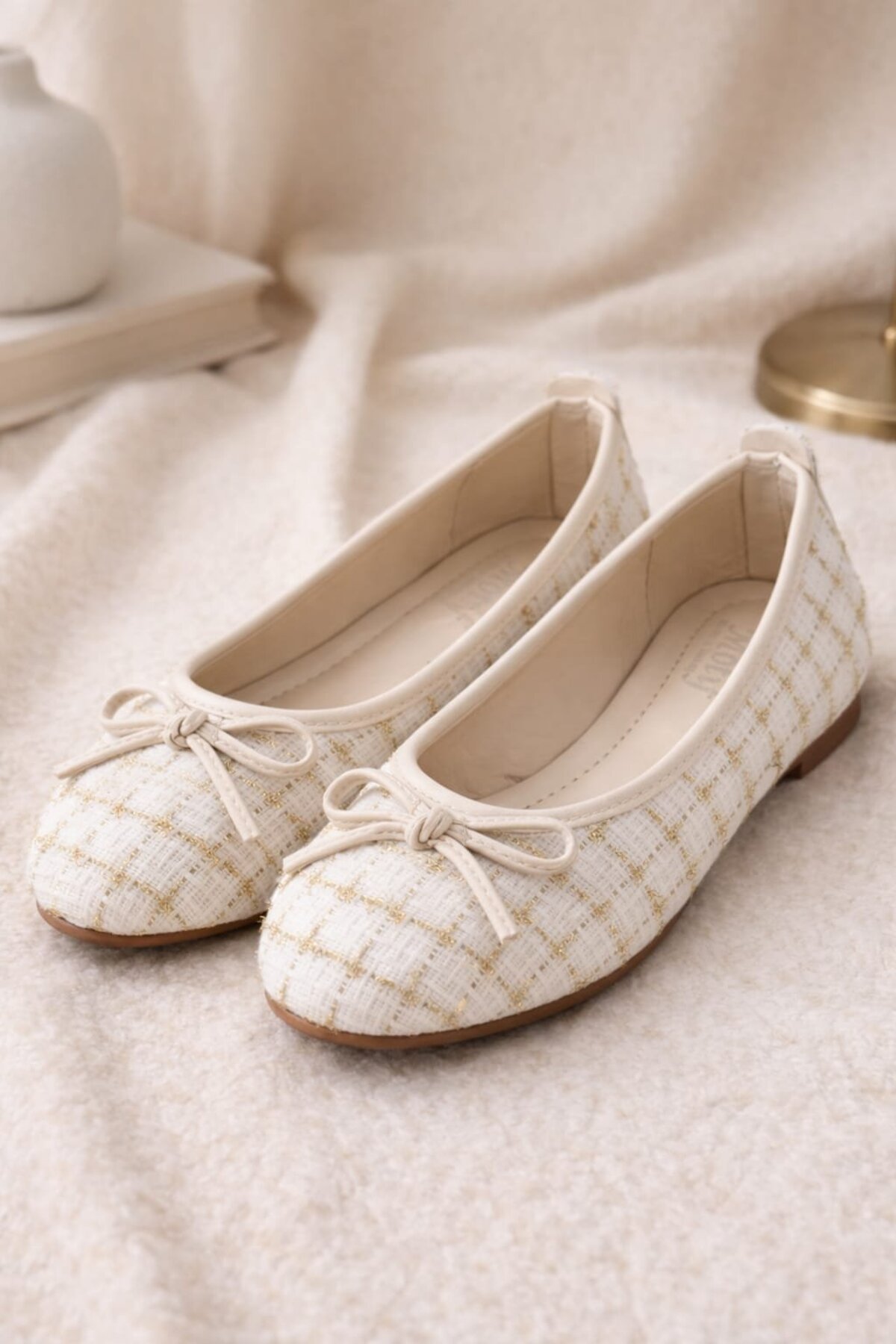 Slipcat  Tüvit Kumaş Mary Jane Babet Şık Tokalı Ortopedik Taban Günlük Ayakkabı - Görsel 7