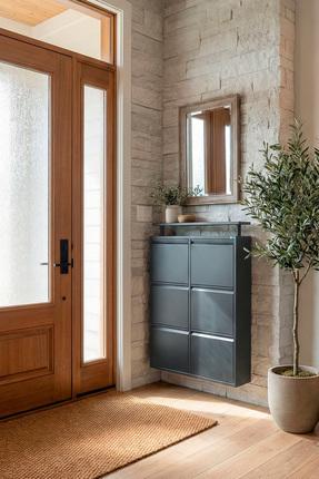 LICCIA Metal Ayakkabılık 3 lü Yatay Model