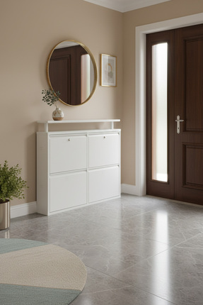 LICCIA Metal Ayakkabılık 2 li Yatay Kilitli Model