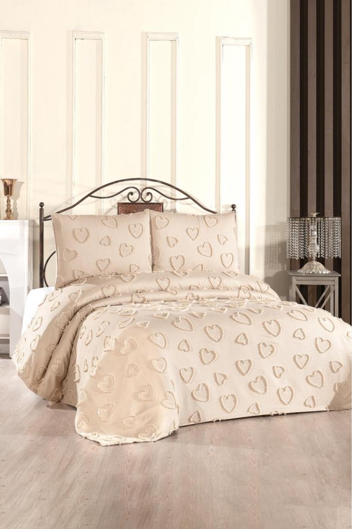 Pure Love 3-Piece Double Quilting Set Beige