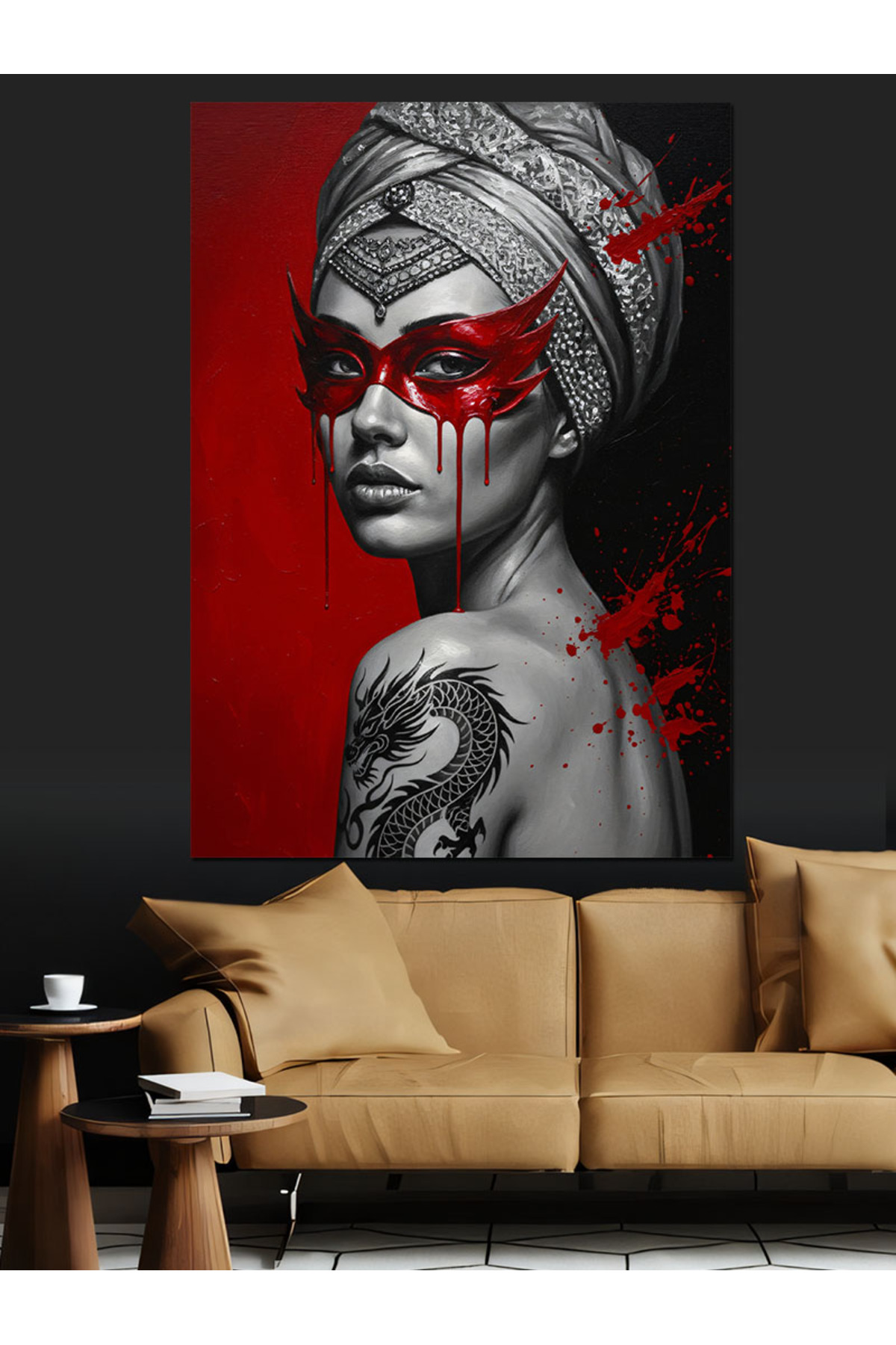 Kırmızı Göz Yüksek kaliteli yağlı boya dokulu Kanvas Canvas Tablo kanvas tablo canvas tablo duvar d
