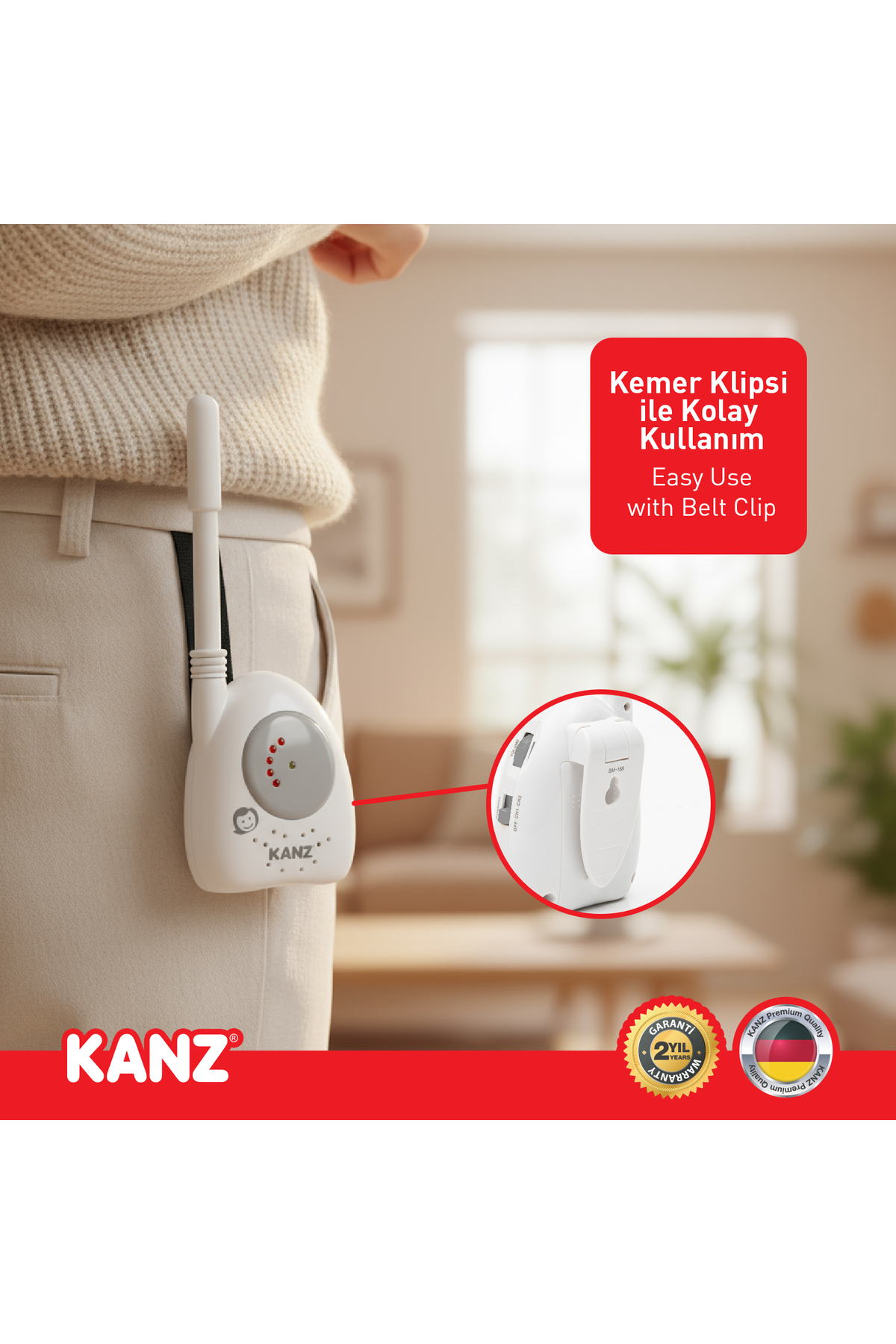 Kanz Led Işıklı Bebek Telsizi fotoğrafı 5 (önizleme)