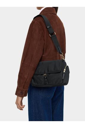 Parfois Kapaklı Teknik Kumaş Çapraz Çanta