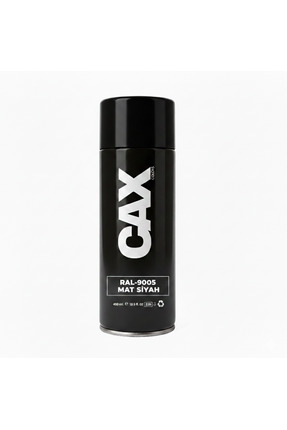 caxcolors CAX Colors RAL 9005 Mat Siyah Akrilik Sprey Boya - Metal Ahşap Plas...
