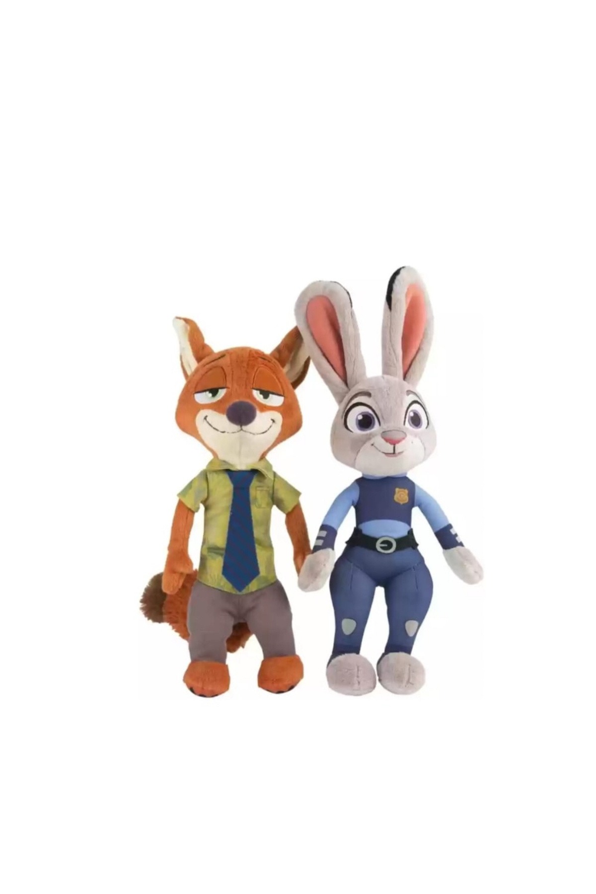 BimBimBo Σετ 2 Πελούς παιχνίδια Zootopia, Judy και Nick, Πολύχρωμα, 30 εκ.