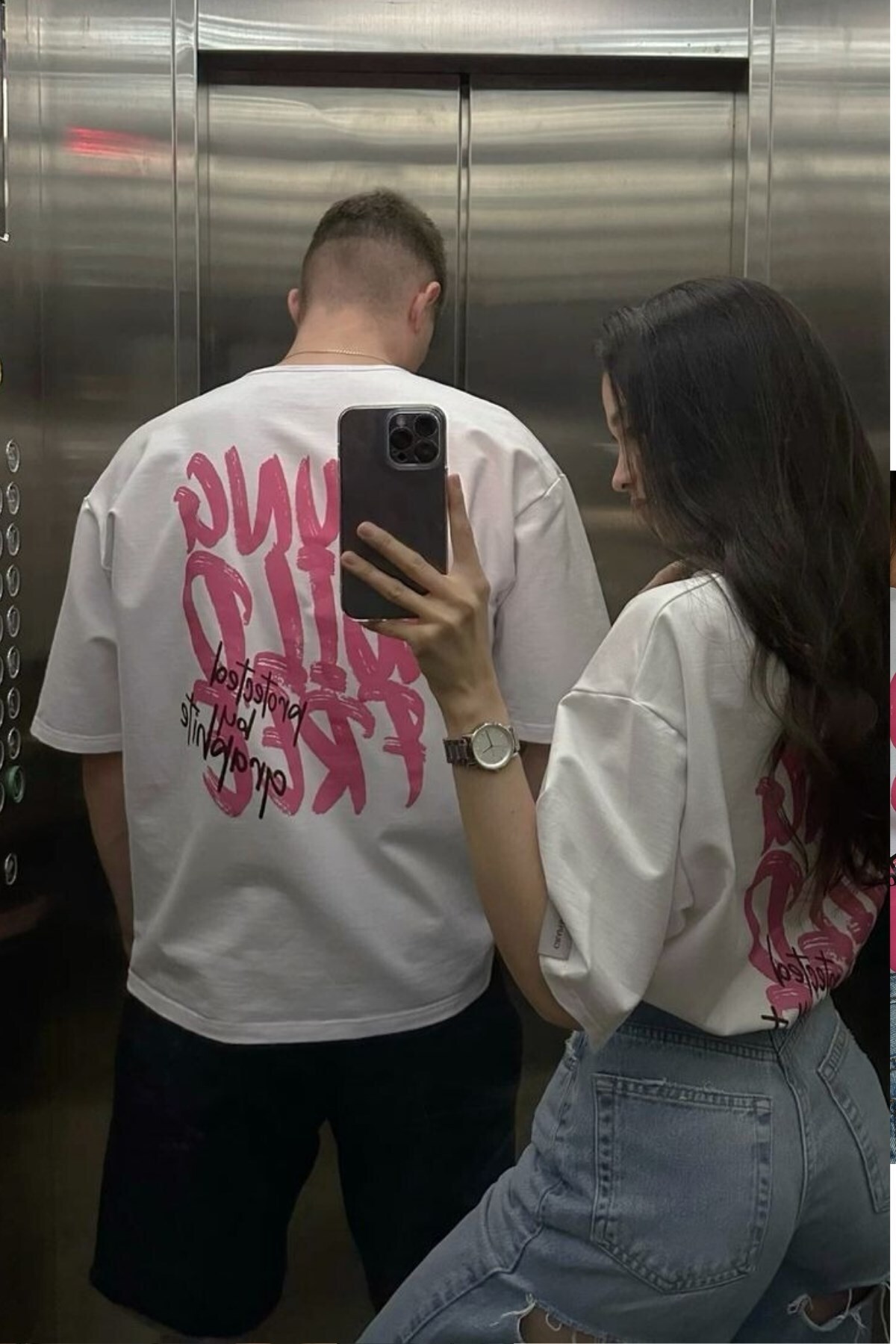 The Champ Clothing Tricou oversize pentru femei Young Wild Free imprimat alb ...