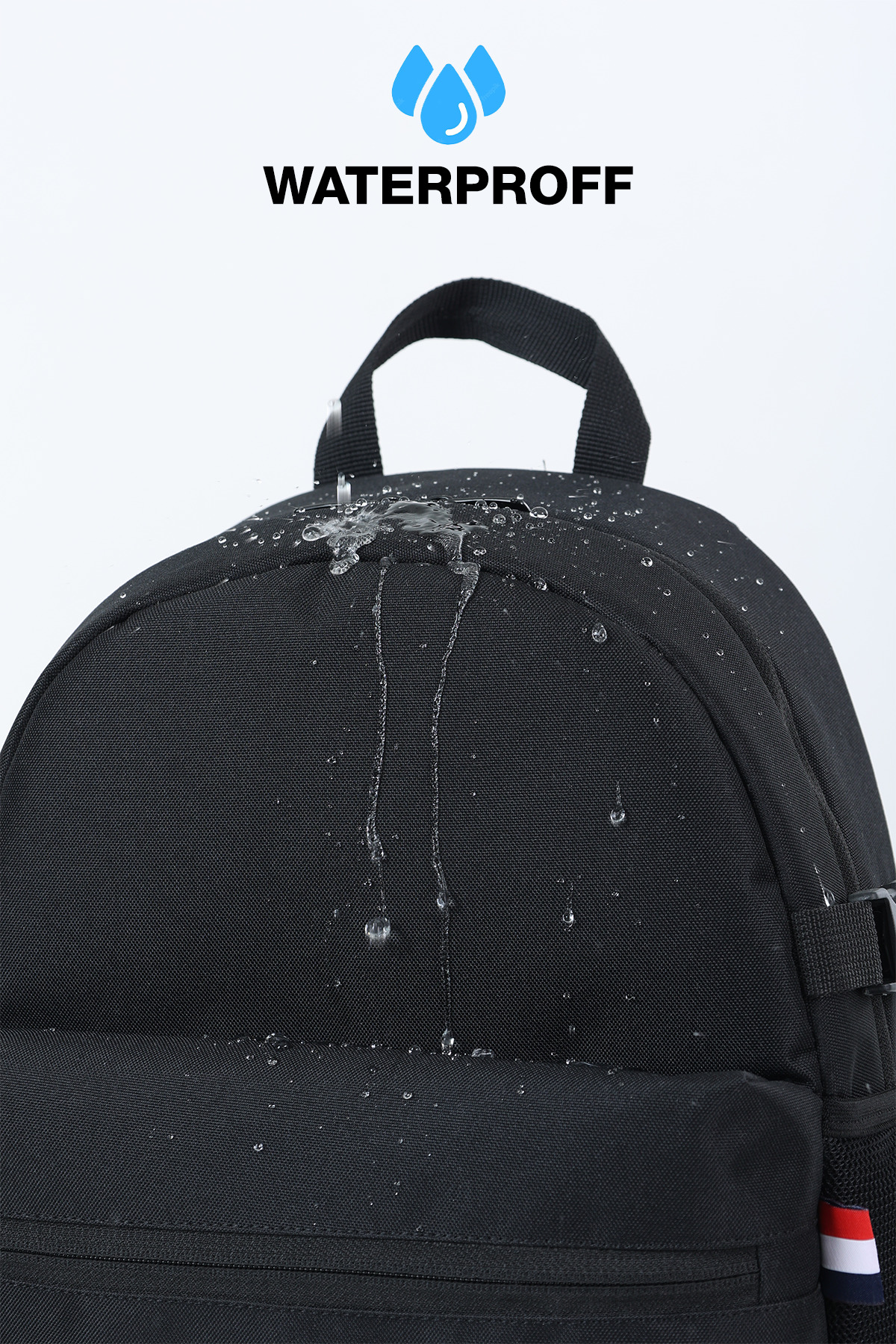 D'VERS  Siyah Ayakkabı Bölmeli Su İtici Kumaş Özellikli Laptop Bölmeli Günlük Spor Sırt Çantası - Görsel 4