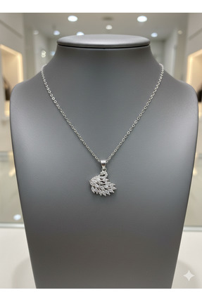 imza gümüş 925 ayar gümüş kuğu model kolye