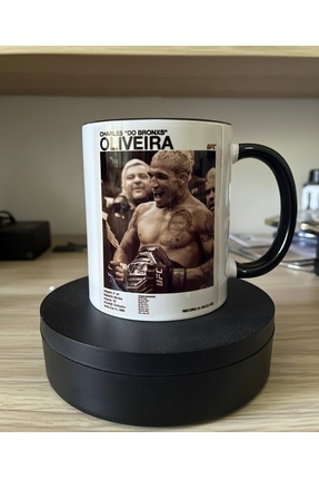 BARDART UFC CHARLES OLİVEİRA Temalı Porselen Kupa Bardak