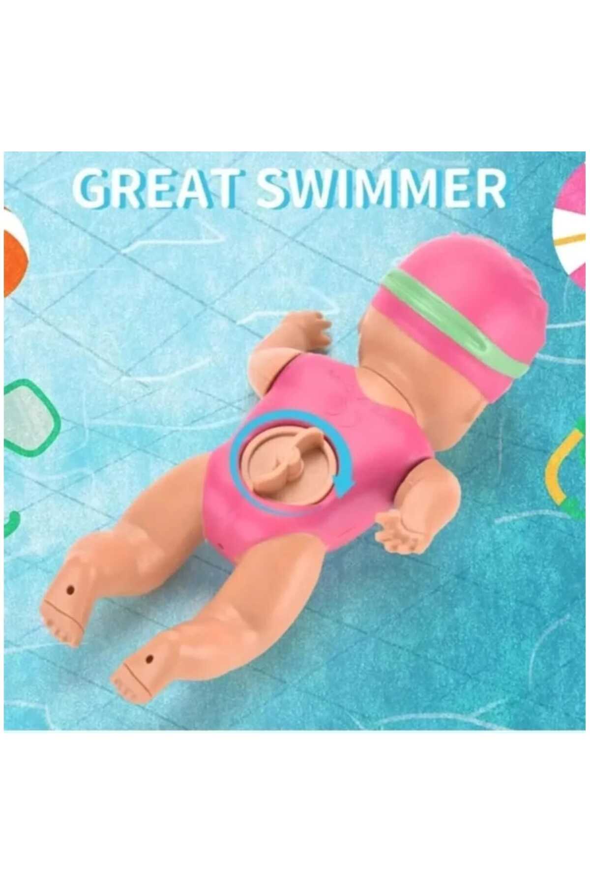 Aksoy Toys Kurmalı Kendiliğinden Yüzen Denizde Havuzda Oyuncak Bebek 15 Cm fotoğrafı 3 (önizleme)