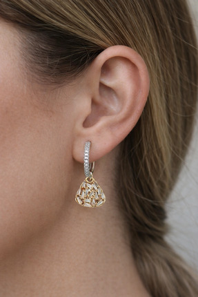 SY AKSESUAR 14K Zirkonyum Küpe