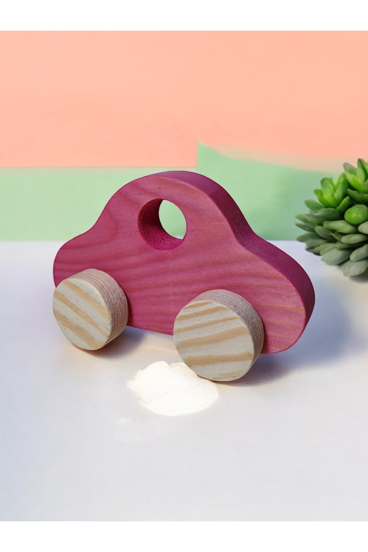 Wooden Toy Car Natural Handmade Toy