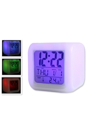 LALİZ SHOP Renk Değiştiren Küp Saat