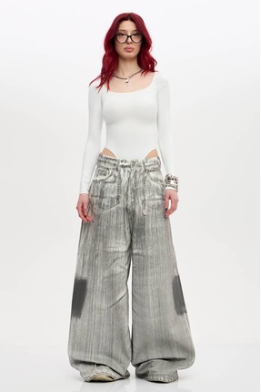 subr Gri Özel Kalıp Jean