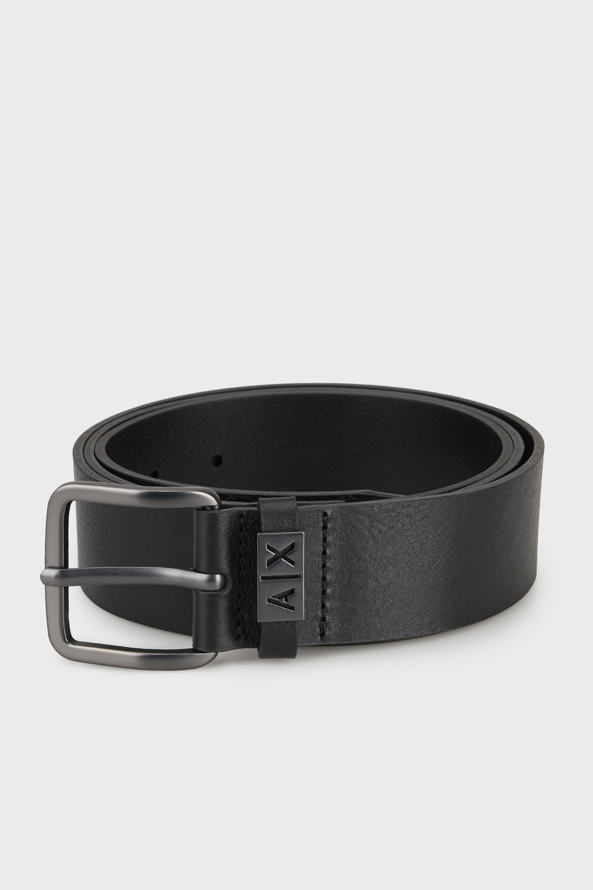 آرمانی اکسچنج کمربند چرمی با لوگو، کمربند مردانه XM002697 AF22941 UC001