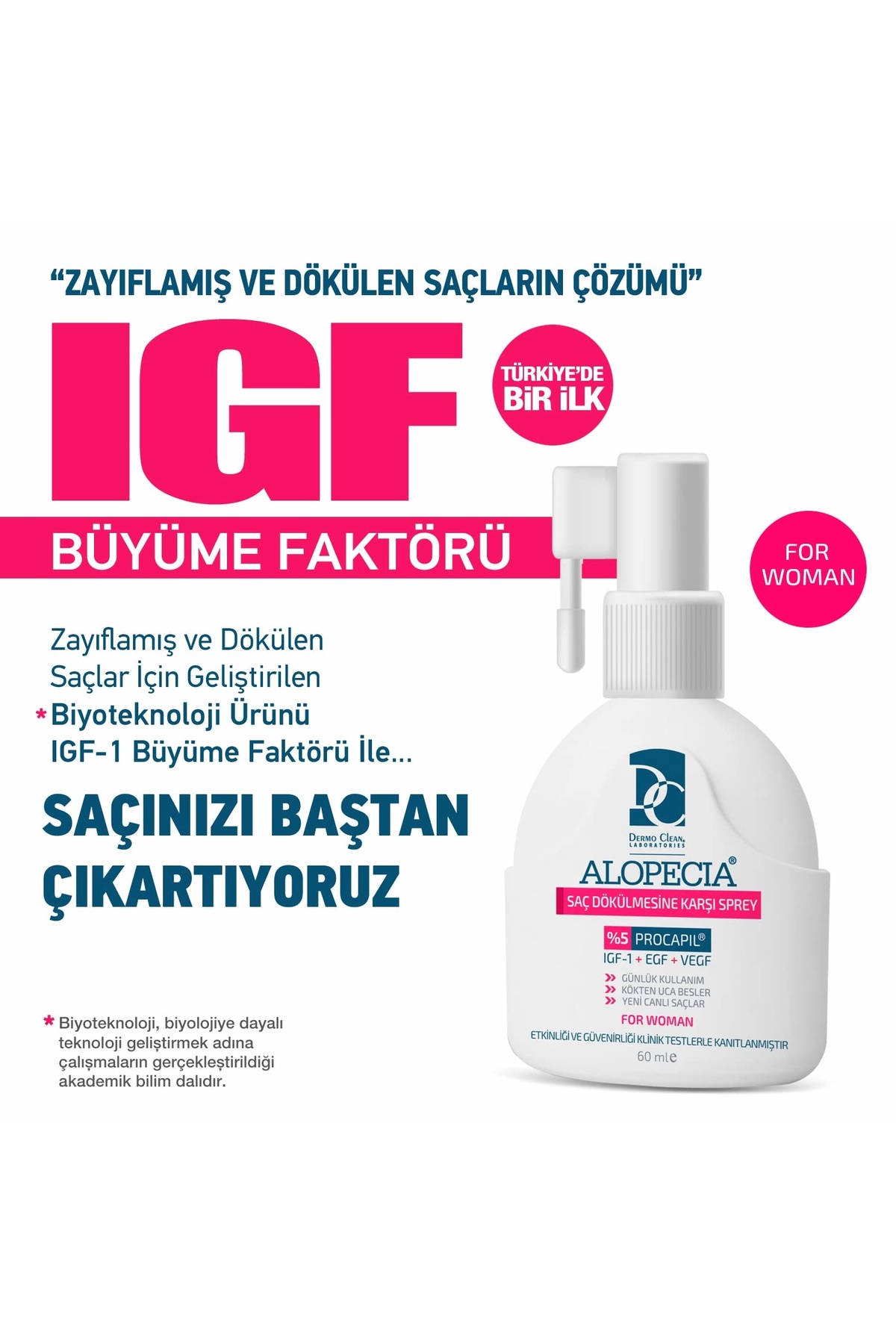 Alopecia Kadın Deri Spreyi 60 ml — TYC95D468349B96D8FA4BF100 — تصویر 3 از 3