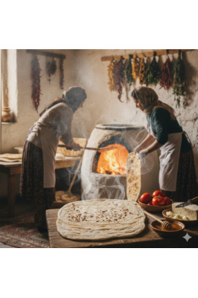 AKDAMAREKOGROSS Meşhur Van Lavaşı - Köy Tandırında El Yapımı (50'li Paket)