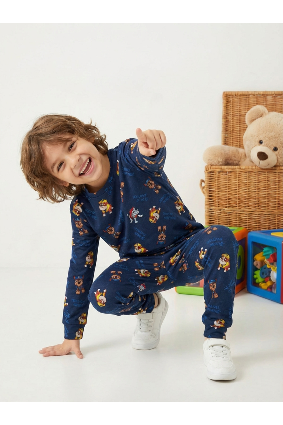 DAPSEE PAWN PATROL DESENLİ PAMUKLU ÇOCUK PİJAMA TAKIMI fotoğrafı 4 (önizleme)