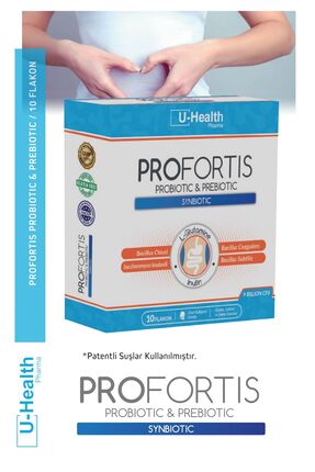 U-Health Pharma Profortis Probiyotik ve Prebiyotik Simbiyotik Yetişkin / 10 F...