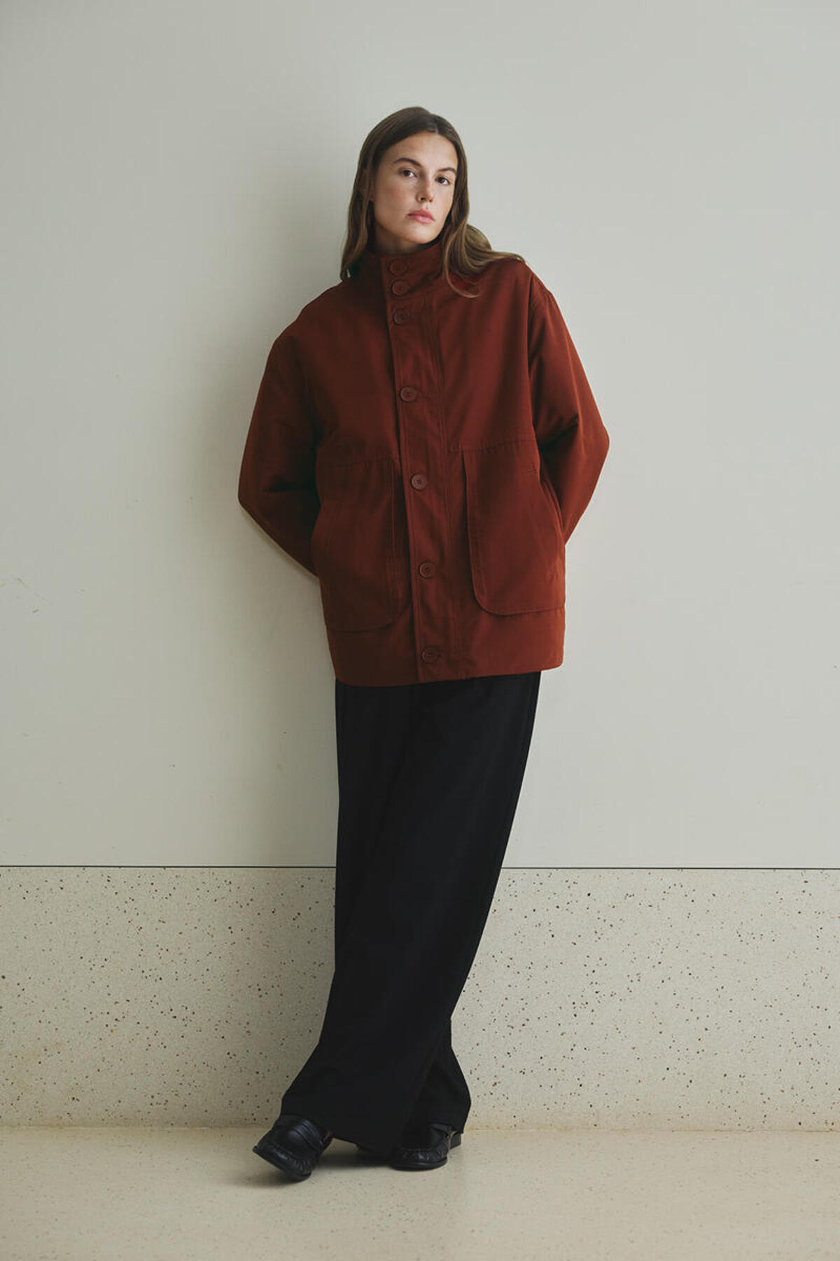 BE BLUE  SICAK KIRMIZI KÖRÜK CEPLİ MONT - Görsel 2