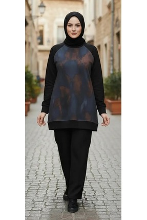 Ayliva Tekstil Siyah Renk Yeni Sezon İkili Takım