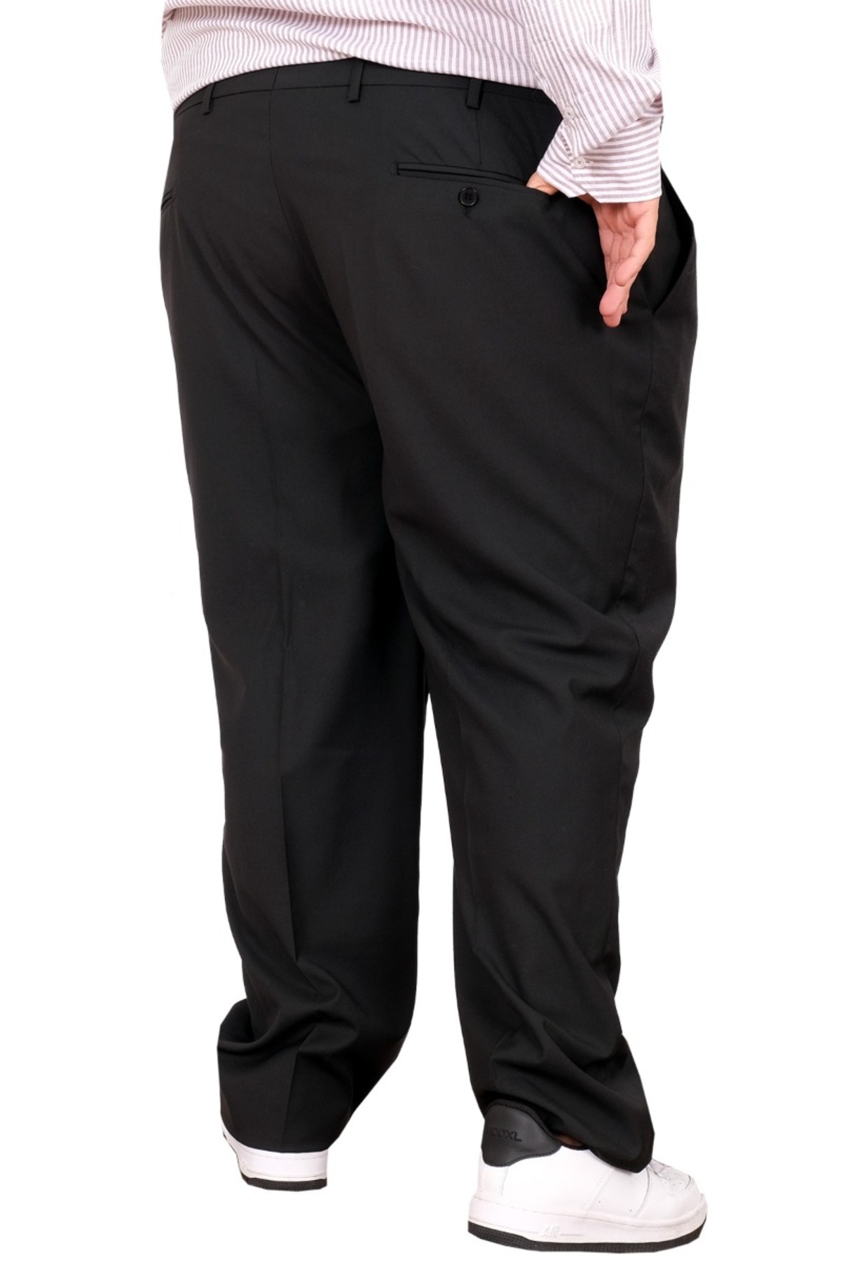 ModeXL Mode XL Buyuk Beden Erkek Kumaş Pantolon Superior 21024 Siyah görsel 2