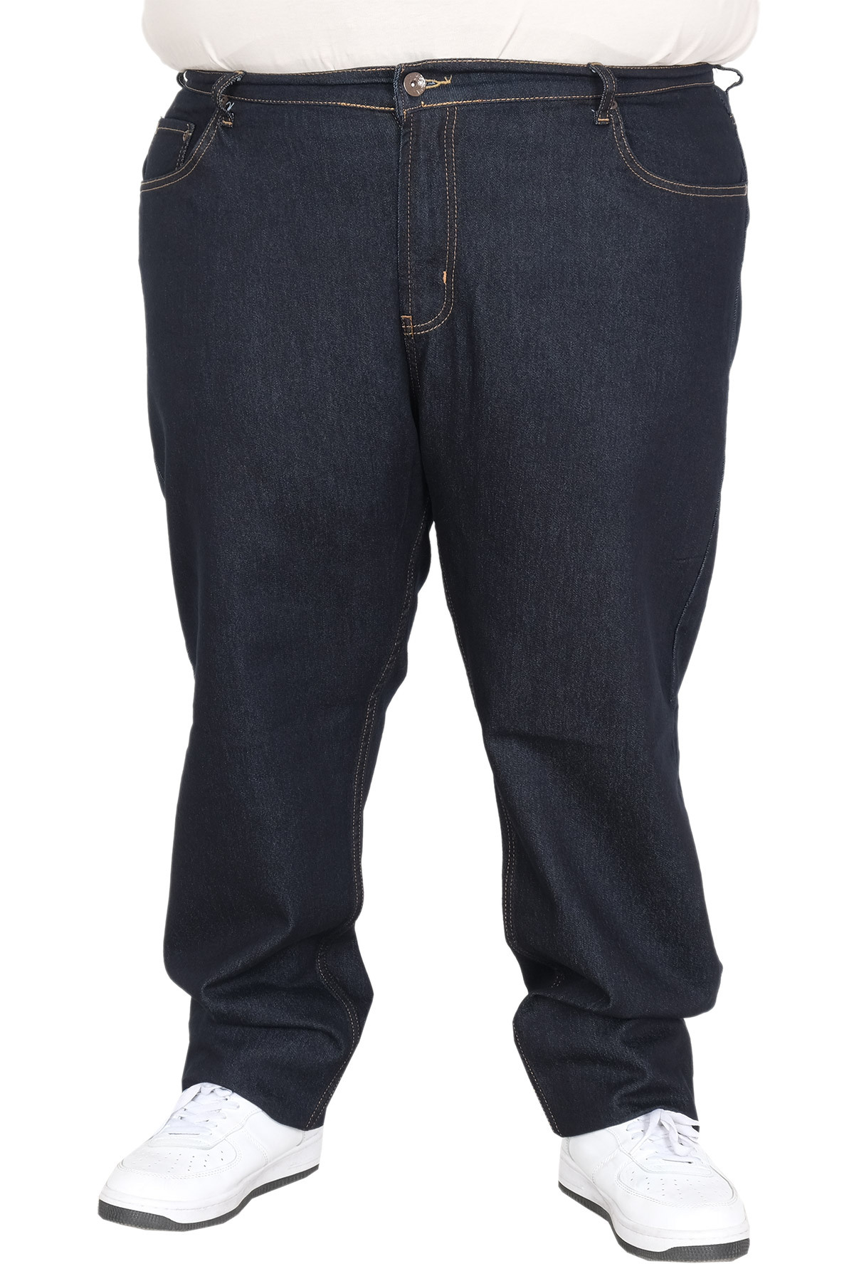 Mode XL Plus Size Men's Basic Denim Pants 21920 B.BLACK