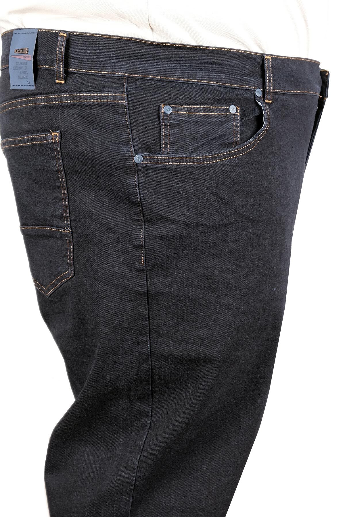 ModeXL Mode XL Büyük Beden Erkek Classic 5 Cepli Pantolon 21930 LACİVERT görsel 3